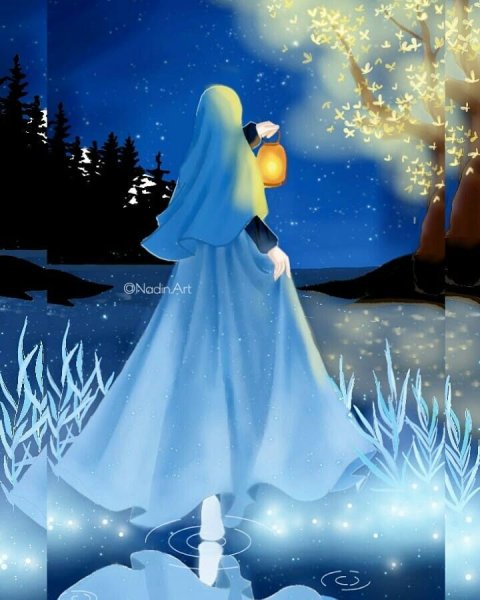 В Луне девушка мусульманка