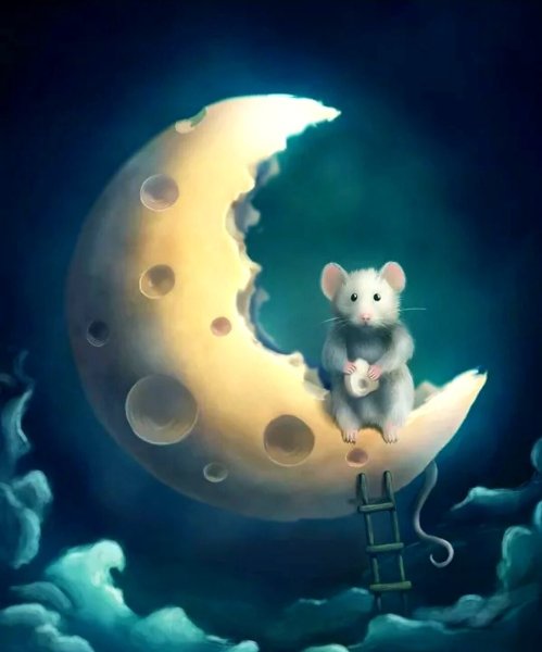 Мышь на Луне