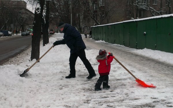 Помогите расчистить снег