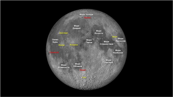 Структура поверхности Луны