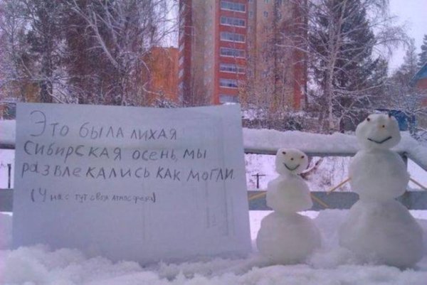 Мемы про зиму в Сибири