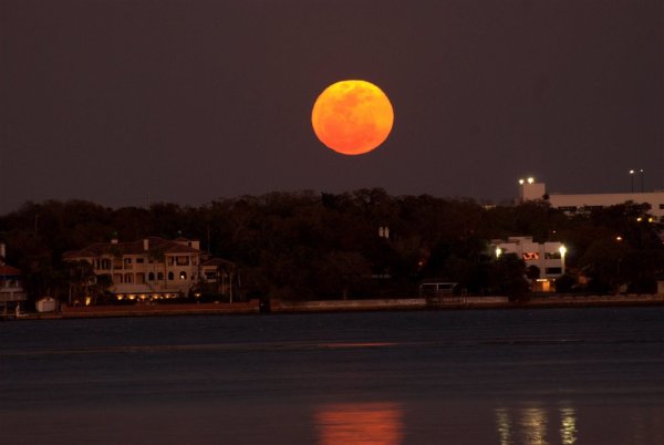 Большая оранжевая Луна