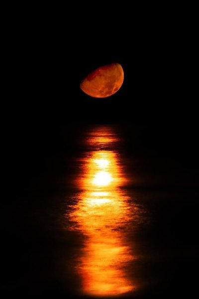 Большая оранжевая Луна