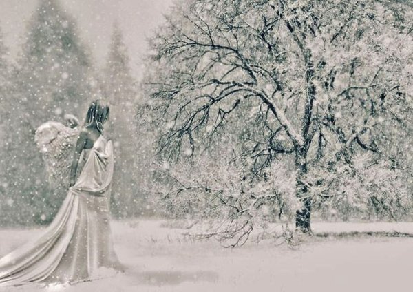 Женщина в метель