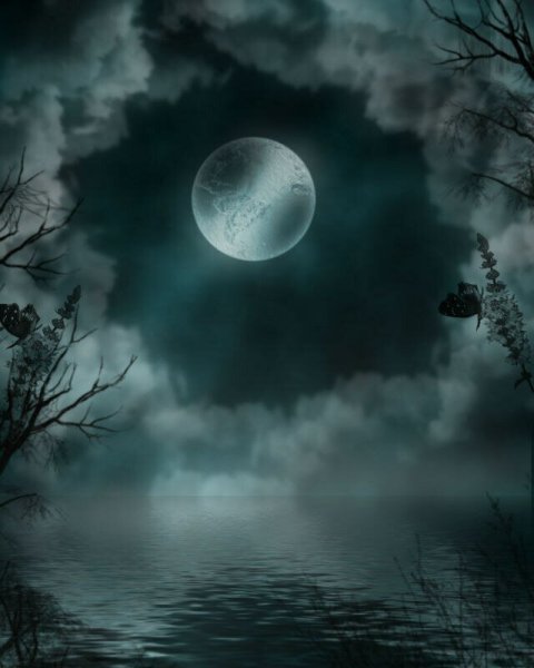 Луна в тумане