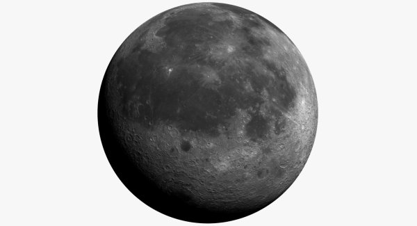 Трехмерная модель Луны