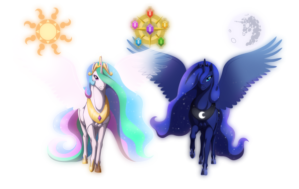 My little Pony Луна и Селестия