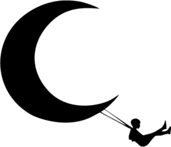 Луна силуэт