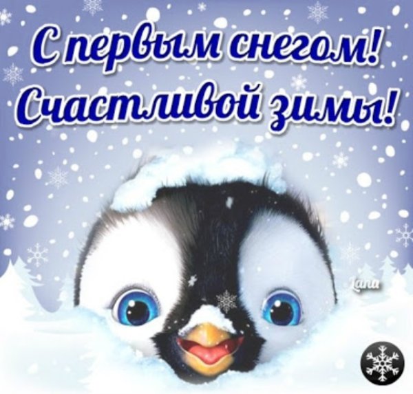 Поздравление с первым снегом