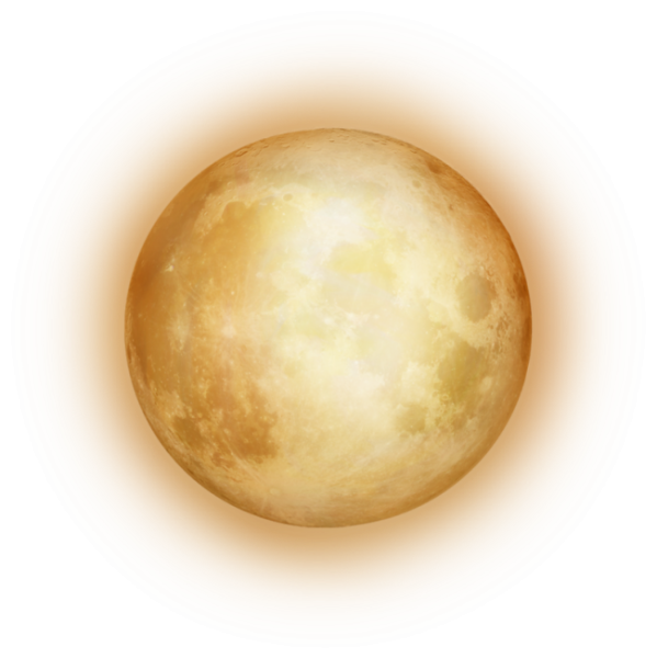 Луна на белом фоне