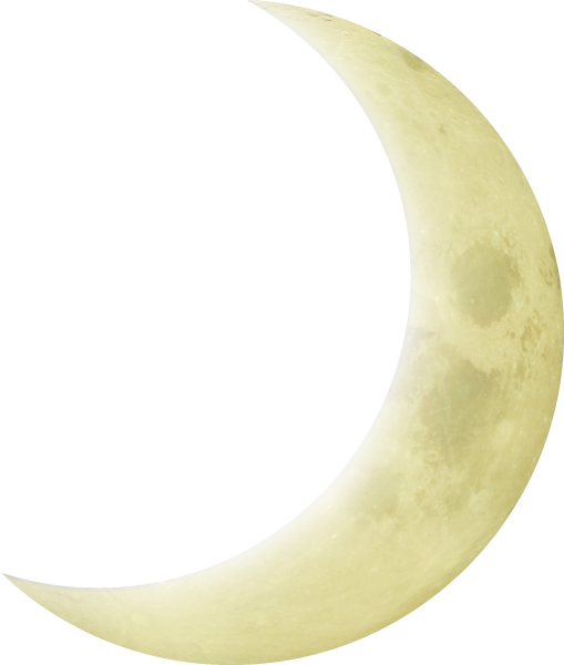 Луна на прозрачном фоне