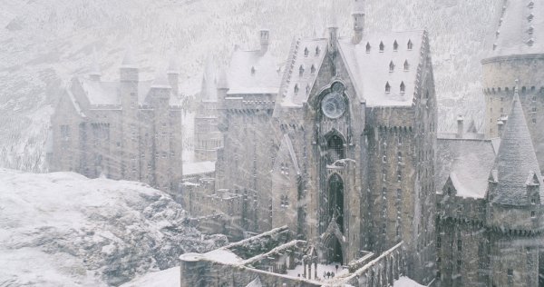 Гарри Поттер Хогсмид зимой