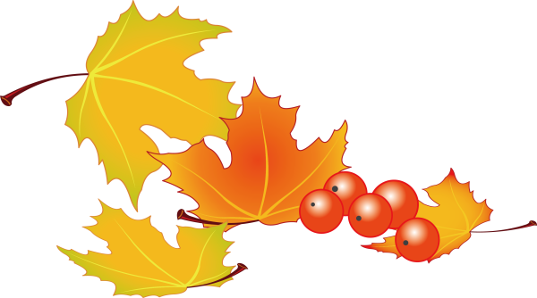Осенний клипарт на прозрачном фоне