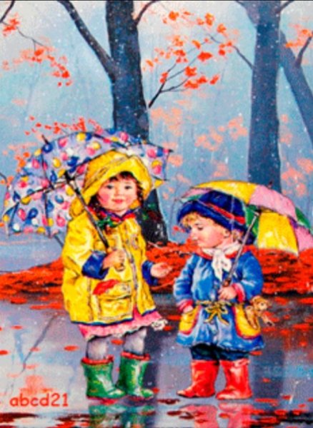 Осенний дождь анимация для детей