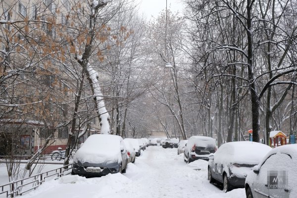Москва снег снегопад
