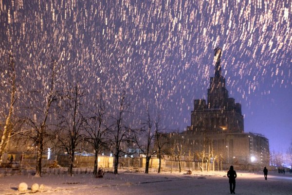 Москва под снегом