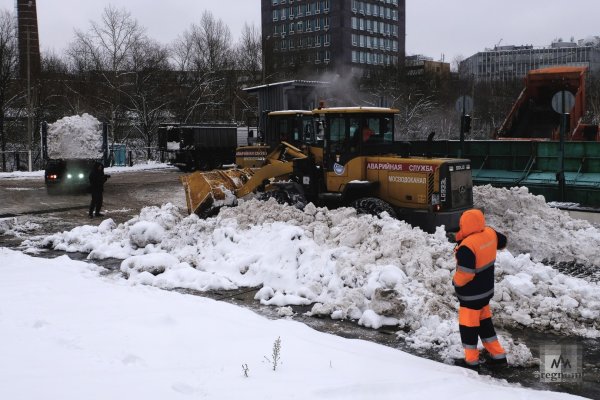 Сугробы в Москве
