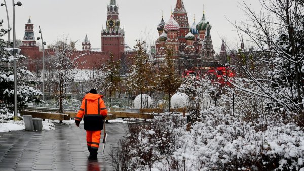 Снегопад в Москве 2020