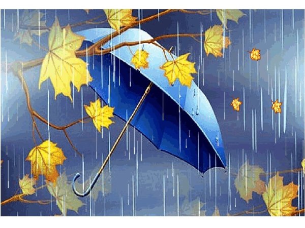 Дождливая осень анимация