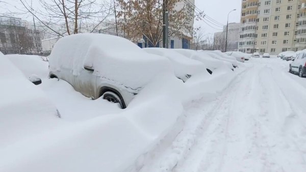 Много снега в Москве