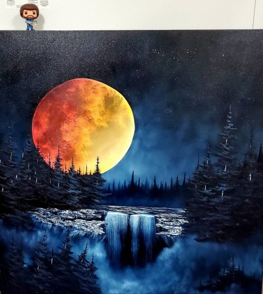 Огненно красная Луна