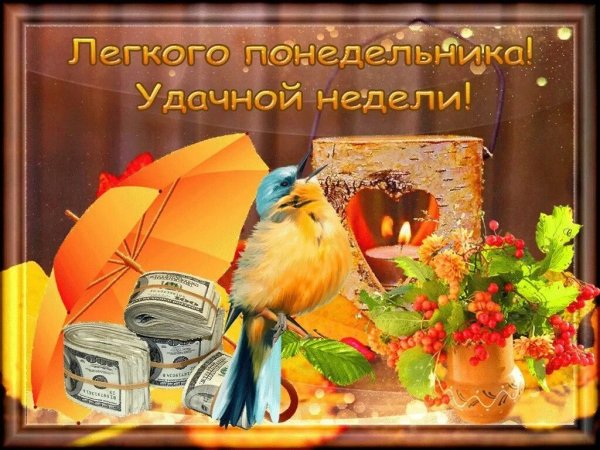 Доброго понедельника и удачной недели