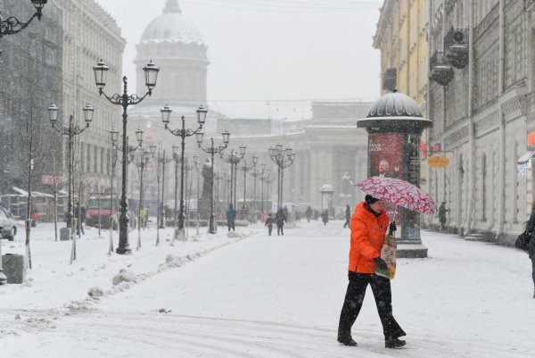 Снегопад в Петербурге