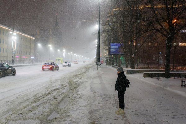 Снегопад в СПБ