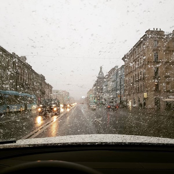 Снегопад в Питере