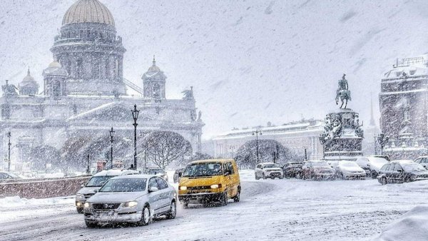 Метель в Санкт Петербурге