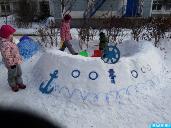 Конкурс снежных построек в детском саду