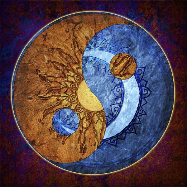 Инь Янь солнце и Луна