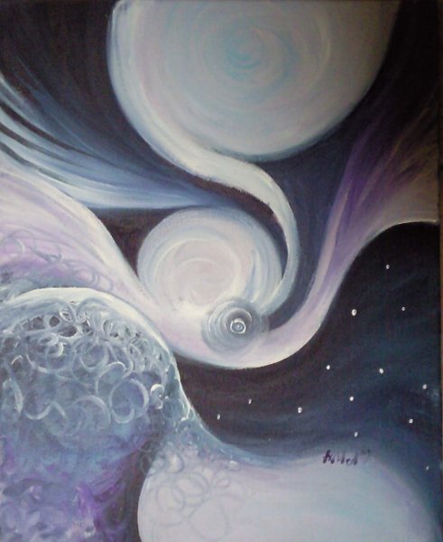 Луна абстракция