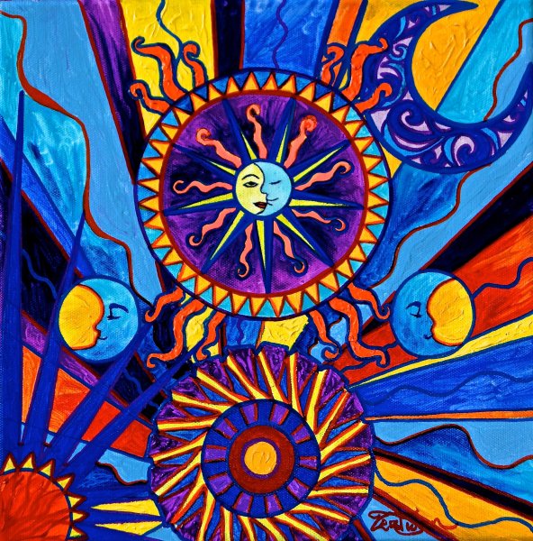 Солнце абстракция