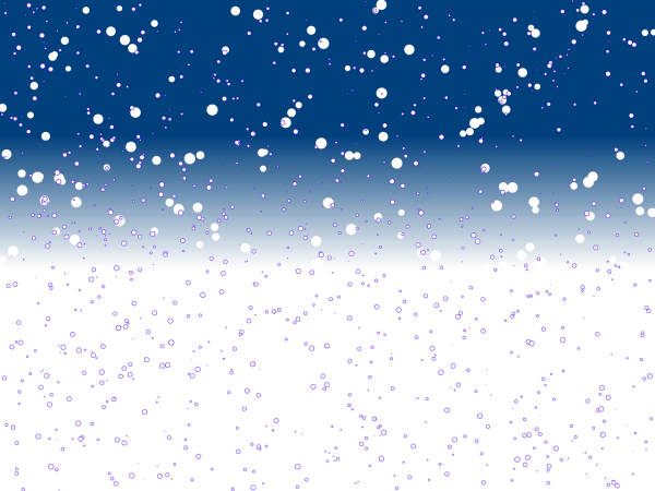 Снежинки падают