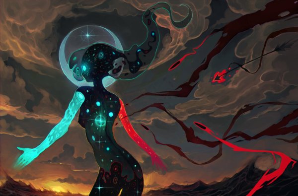 Фэнтези космос девушки