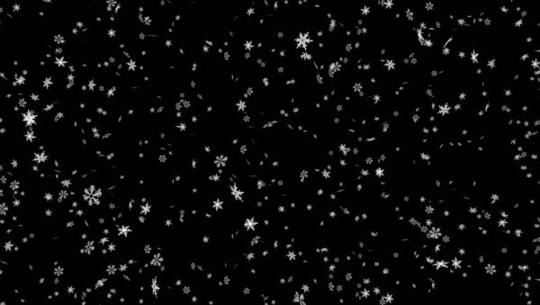 Снег на черном фоне для фотошопа