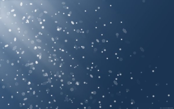 Снежинки падают
