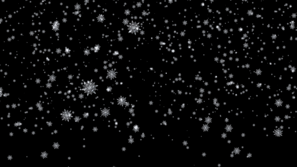 Эффект снега на прозрачном фоне