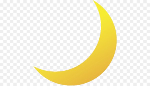 Месяц на прозрачном фоне