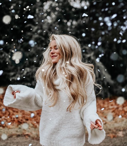 Девушка зима