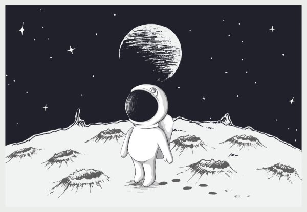 Человечек на Луне