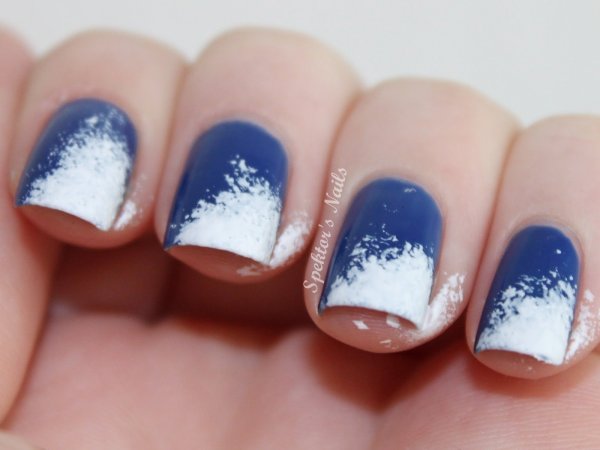Маникюр снег