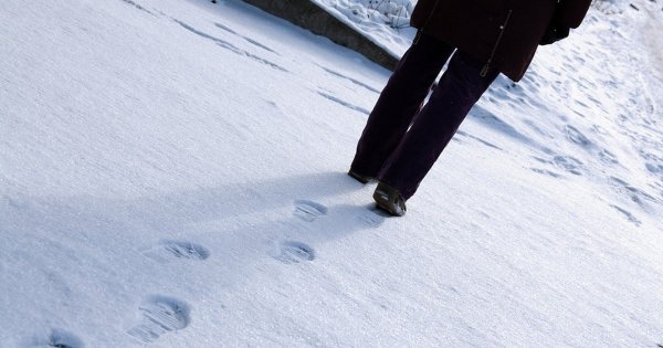 Следы на снегу