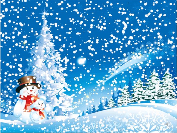 Снегопад рисунок