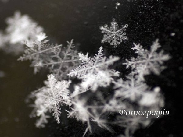 Снежинки на улице
