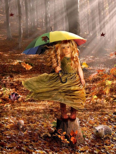 Девочка осень