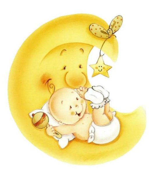 Спящий младенец на Луне