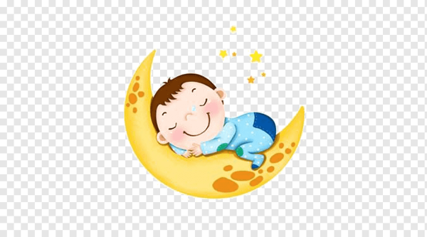 Малыш спит на Луне