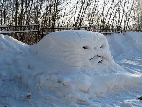 Много снега прикол